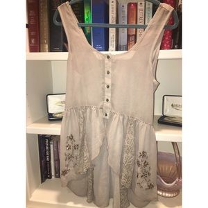 Open front tank top